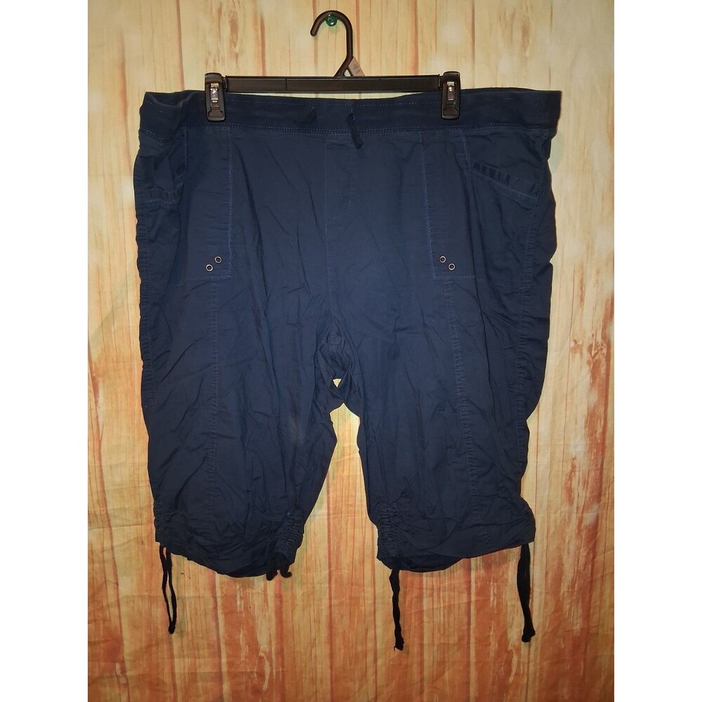 DASH Navy Pull-on Bermuda Shorts Sz 3X